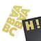 12 Pack: Gold Chunky Glitter Alphabet Stickers by Recollections™